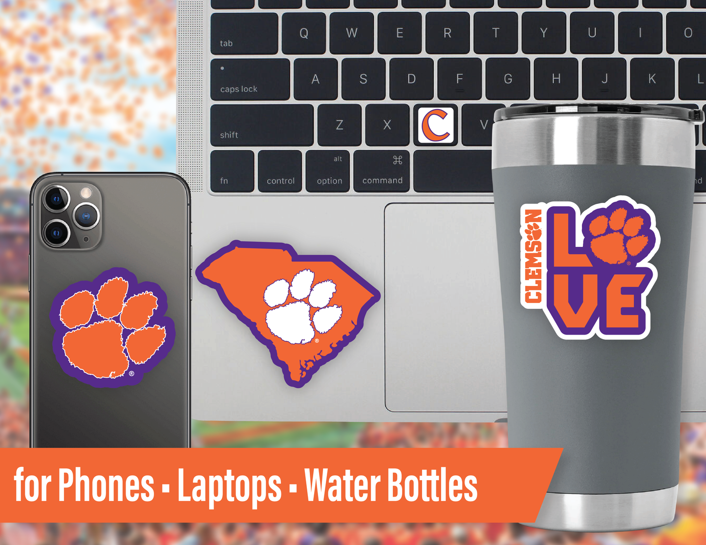 Clemson Tigers Sticker Set (14 Pieces)