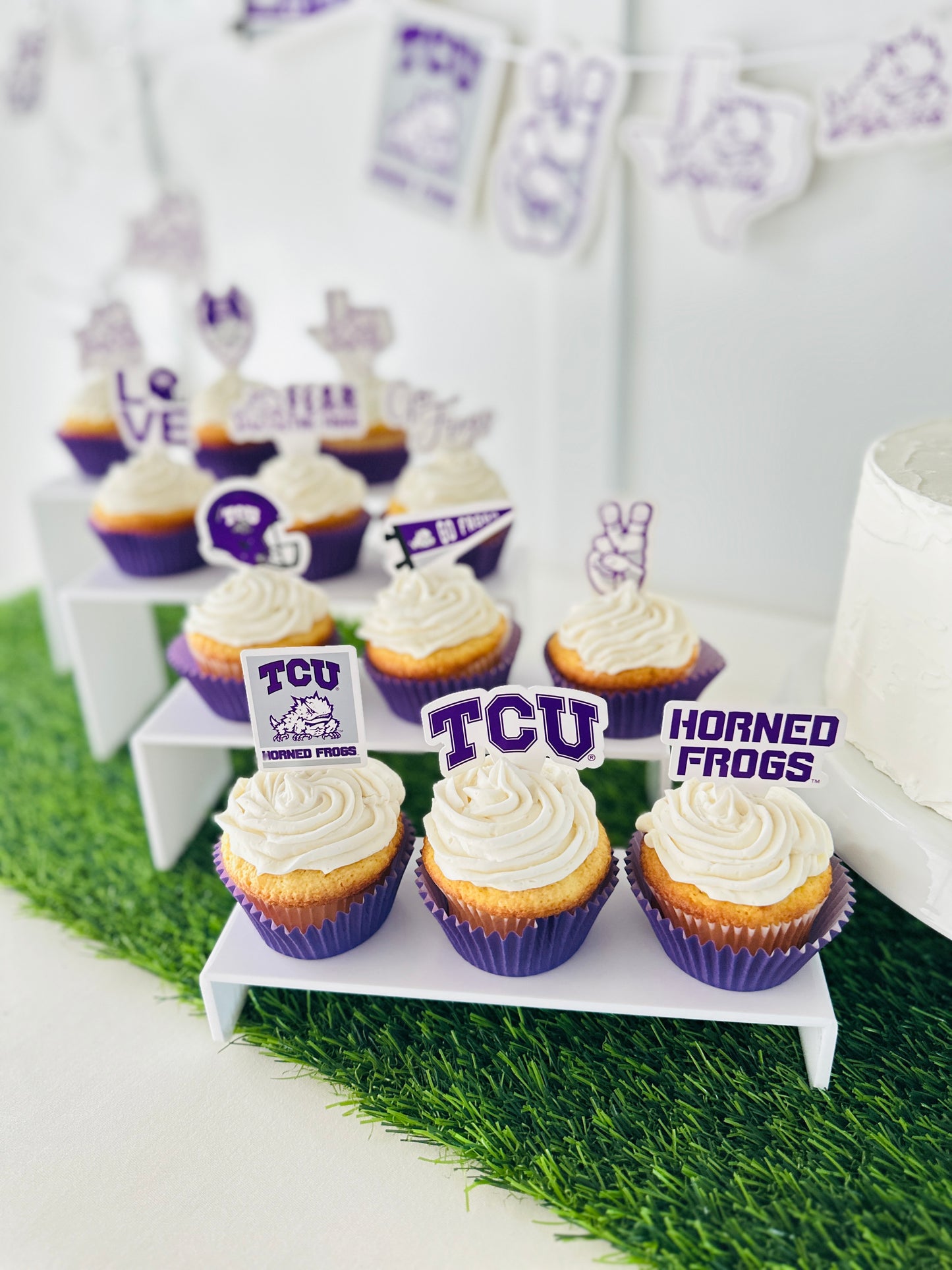 TCU Horned Frogs Cupcake Toppers (24 Pieces)