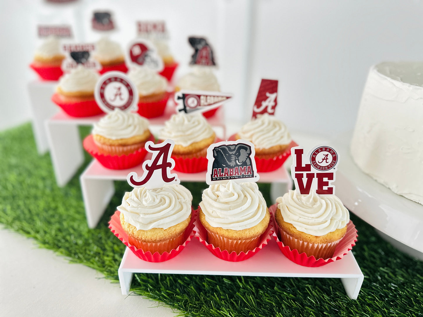 Alabama Crimson Tide Cupcake Toppers (24 Pieces)