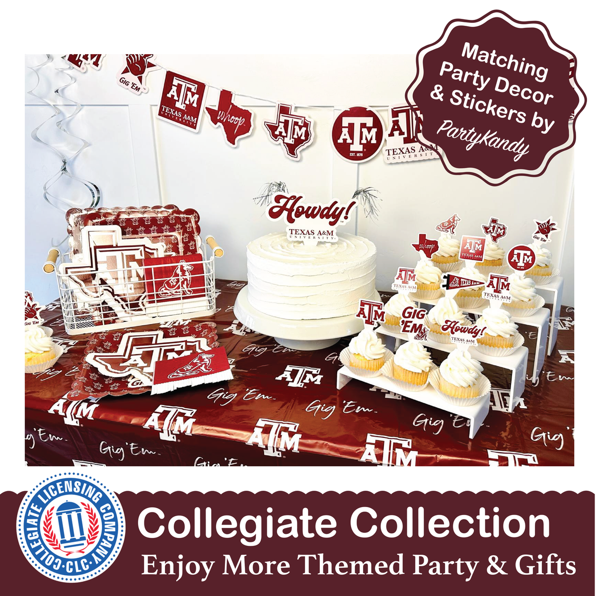 Texas A&M Aggies 12-Day Christmas Ornament Advent Calendar Football Gift
