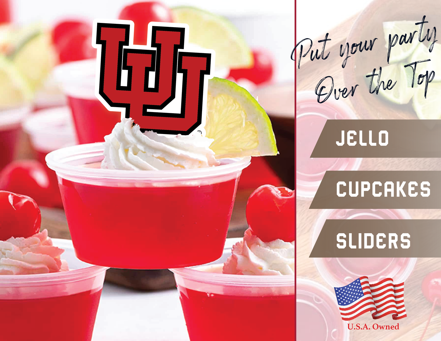 Utah Utes Cupcake Toppers (24 Pieces)