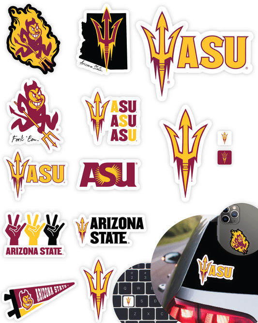 Arizona State Sun Devils Sticker Set (14 Pieces)