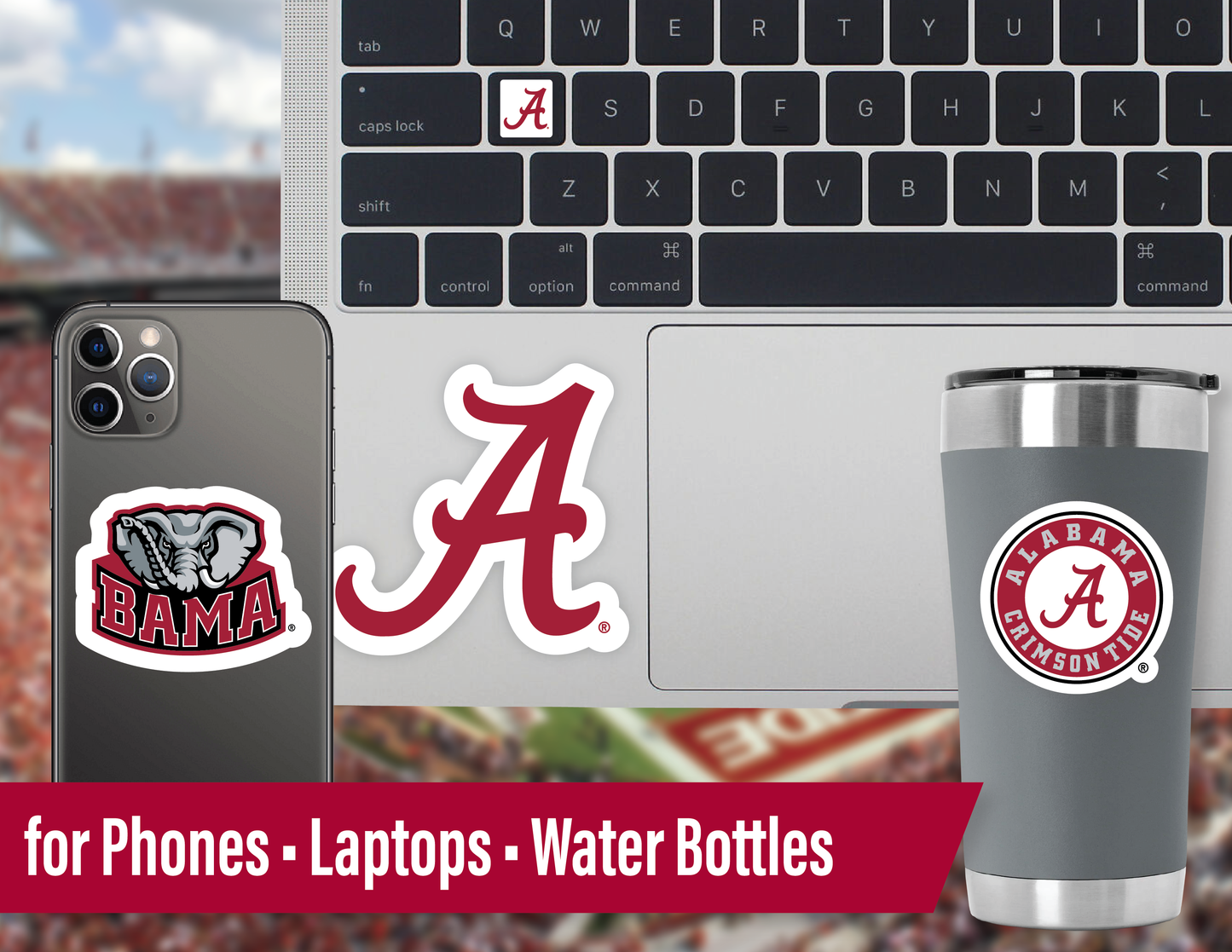 Alabama Crimson Tide Sticker Set (14 Pieces)