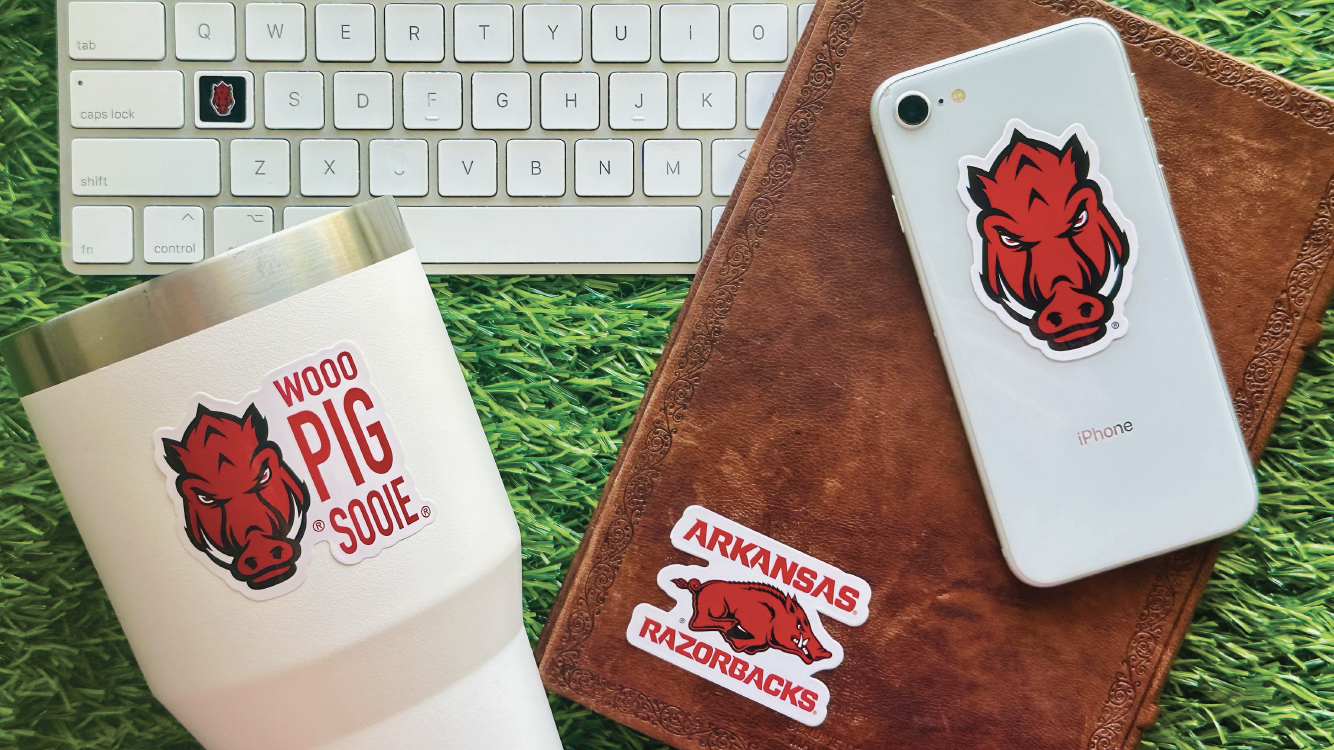 Arkansas Razorbacks Sticker Set (14 Pieces)