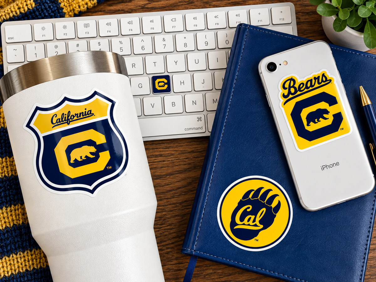 UC Berkeley Merch Stickers & Decals Merch University California 14 Pcs