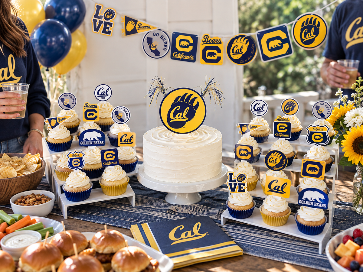 UC Berkeley Merch Graduation Decorations Party Supplies Banner 42 Pcs