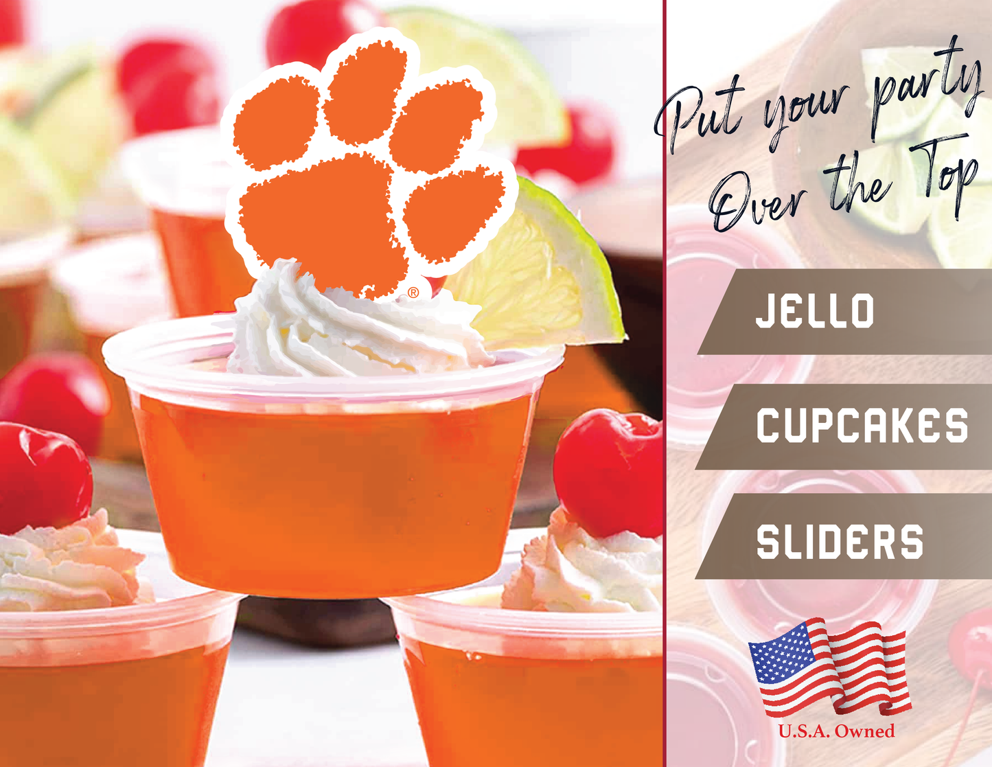 Clemson Tigers Party Decorations with Banner and Cupcake Toppers (42 Pieces)