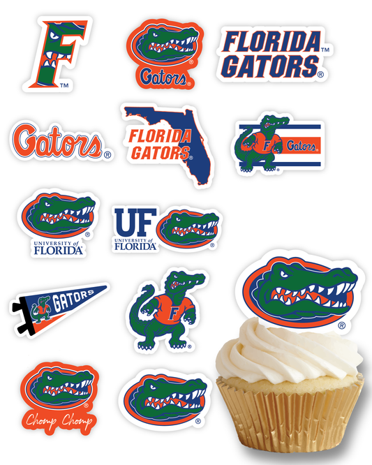 Florida Gators Cupcake Toppers (24 Pieces)