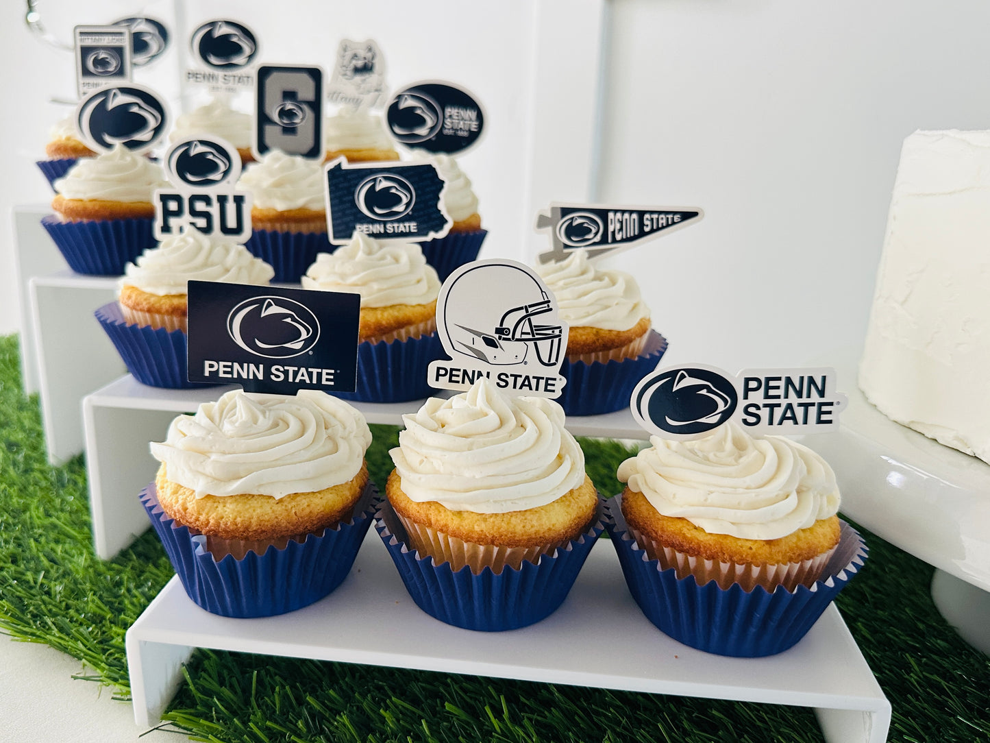 Penn State Nittany Lions Cupcake Toppers (24 Pieces)