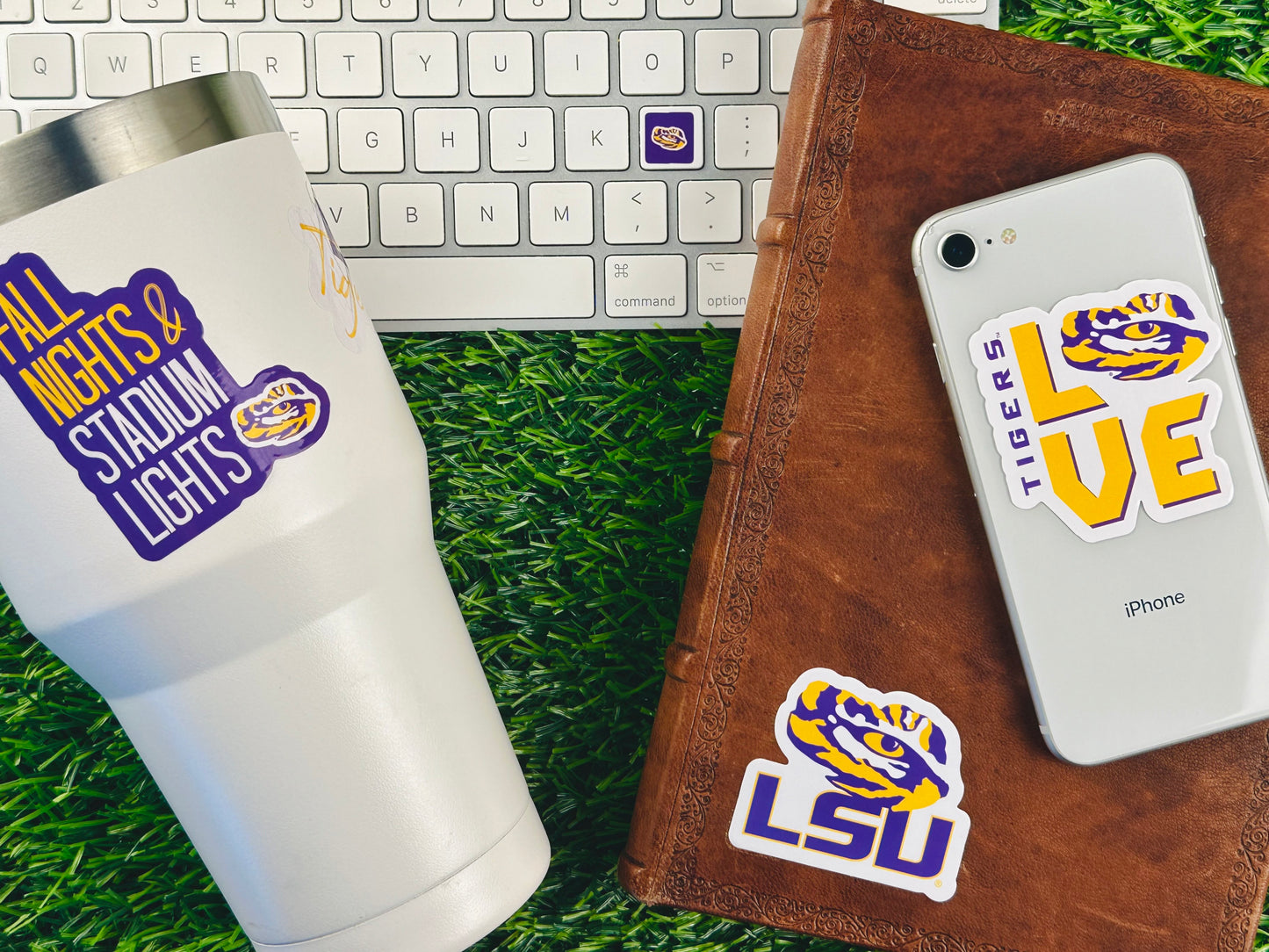 LSU Tigers Sticker Set (14 Pieces)