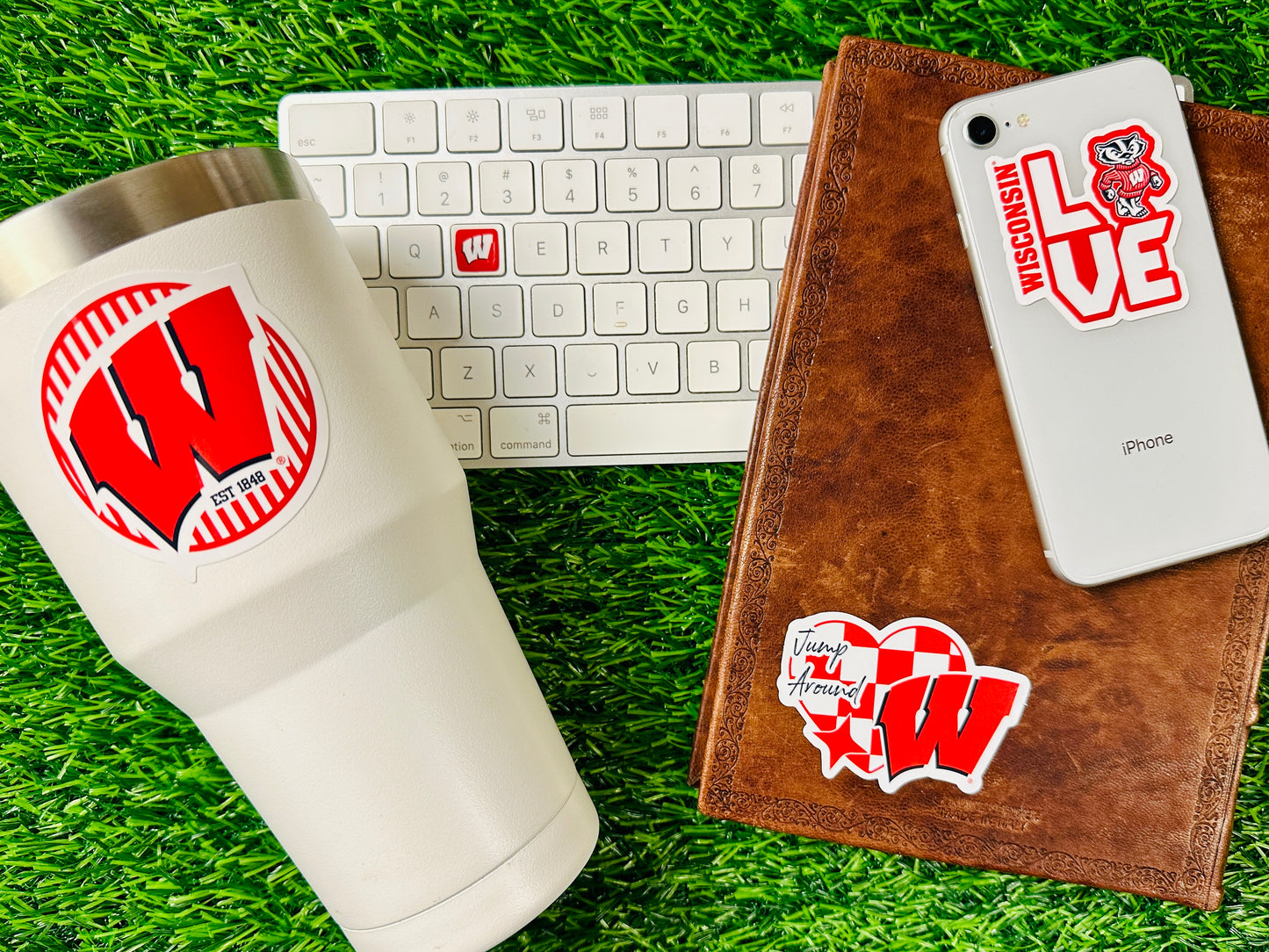 Wisconsin Badgers Sticker Set (14 Pieces)
