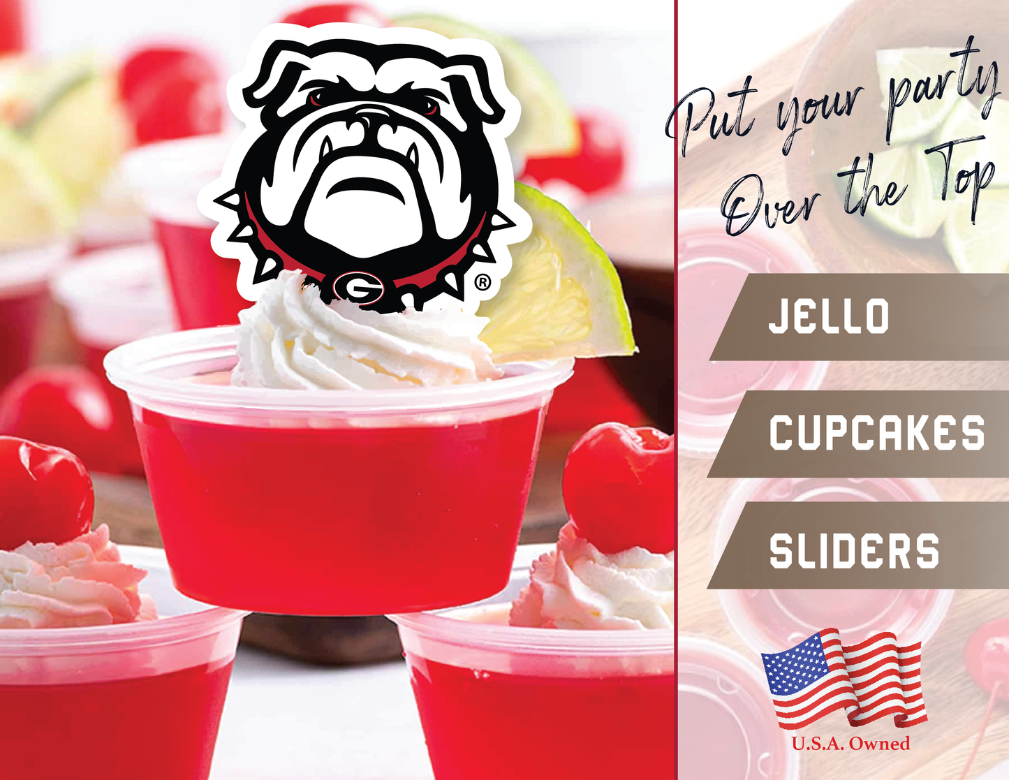 Georgia Bulldogs Party Decorations with Banner and Cupcake Toppers (42 Piece Set)