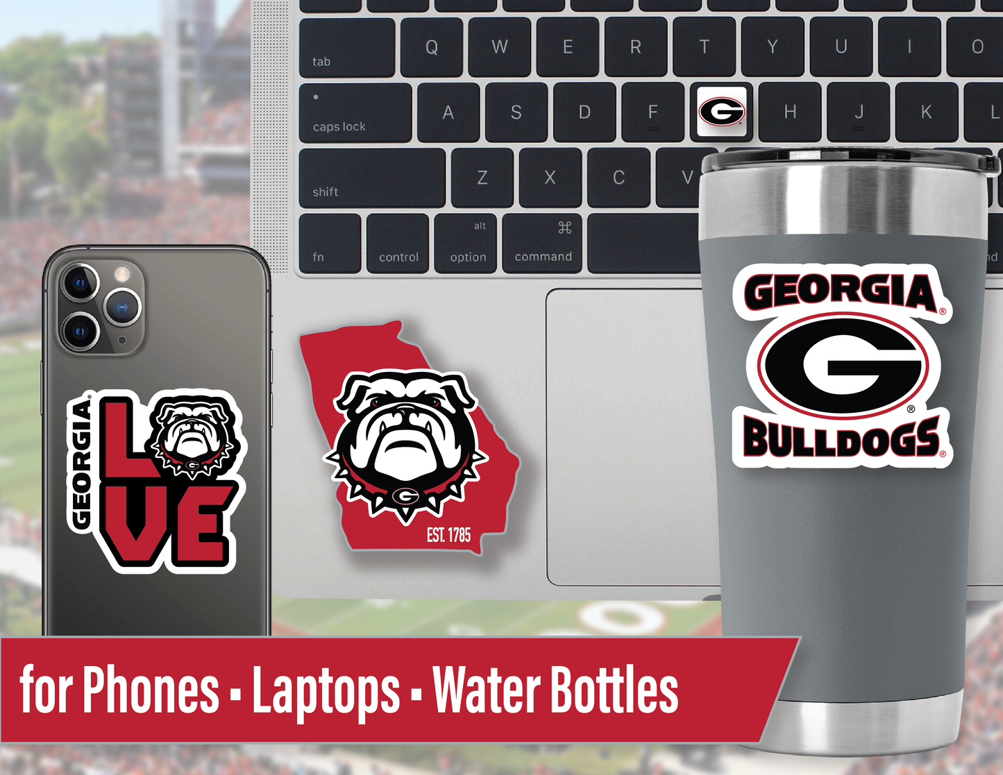 Georgia Bulldogs Sticker Set (14 Pieces)