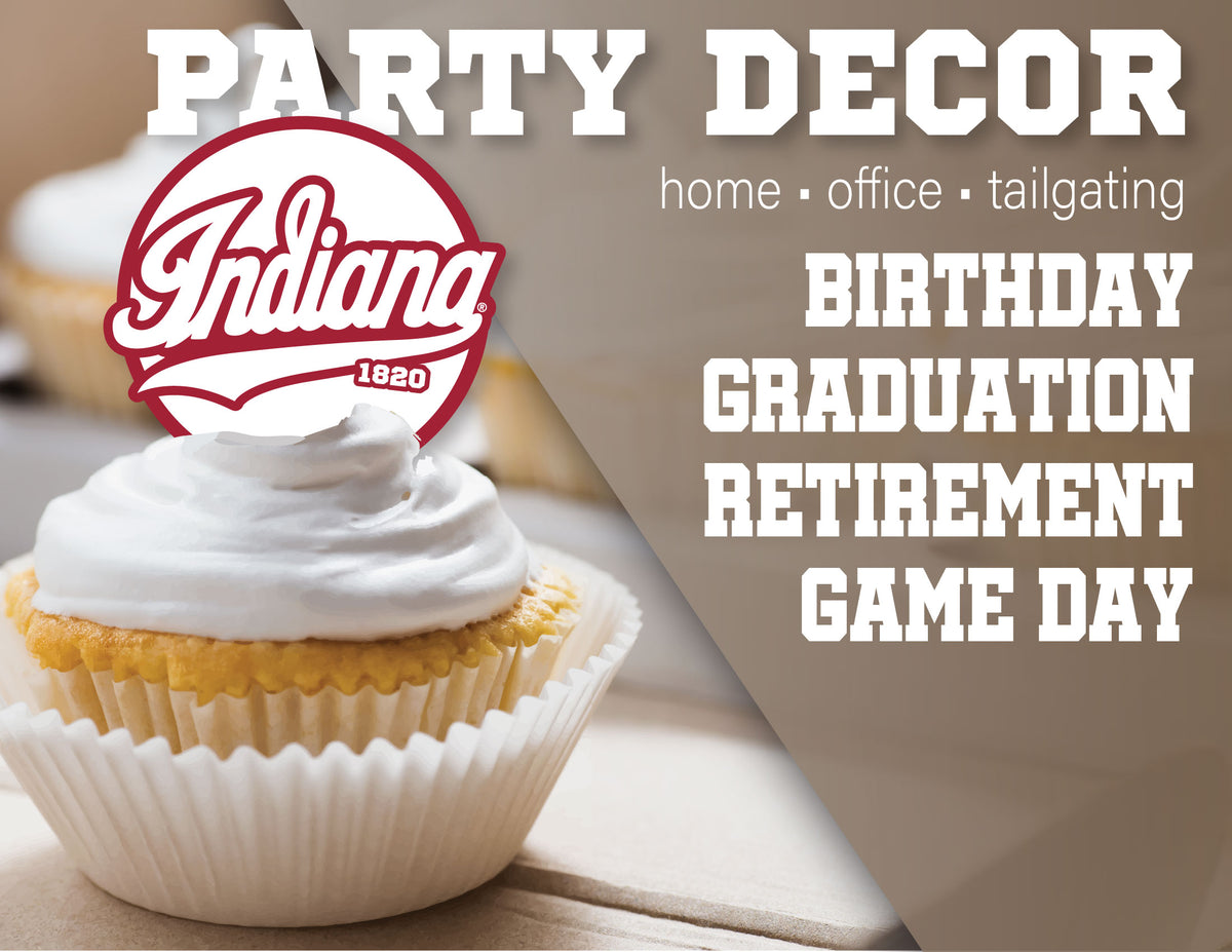 Indiana Hoosiers Cupcake Toppers & Decorations IU Party Cake Decor 24 Pcs