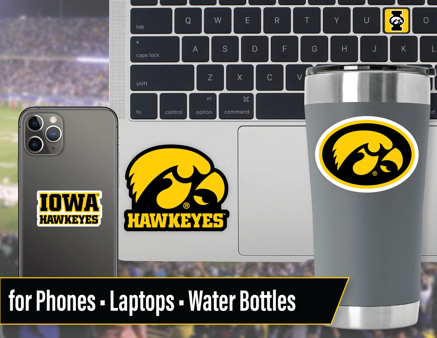 Iowa Hawkeyes Sticker Set (14 Pieces)