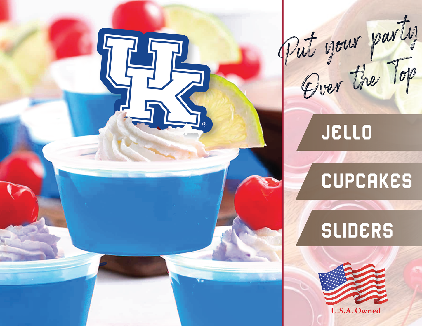 Kentucky Wildcats Party Decorations with Banner and Cupcake Toppers (42 Pieces)