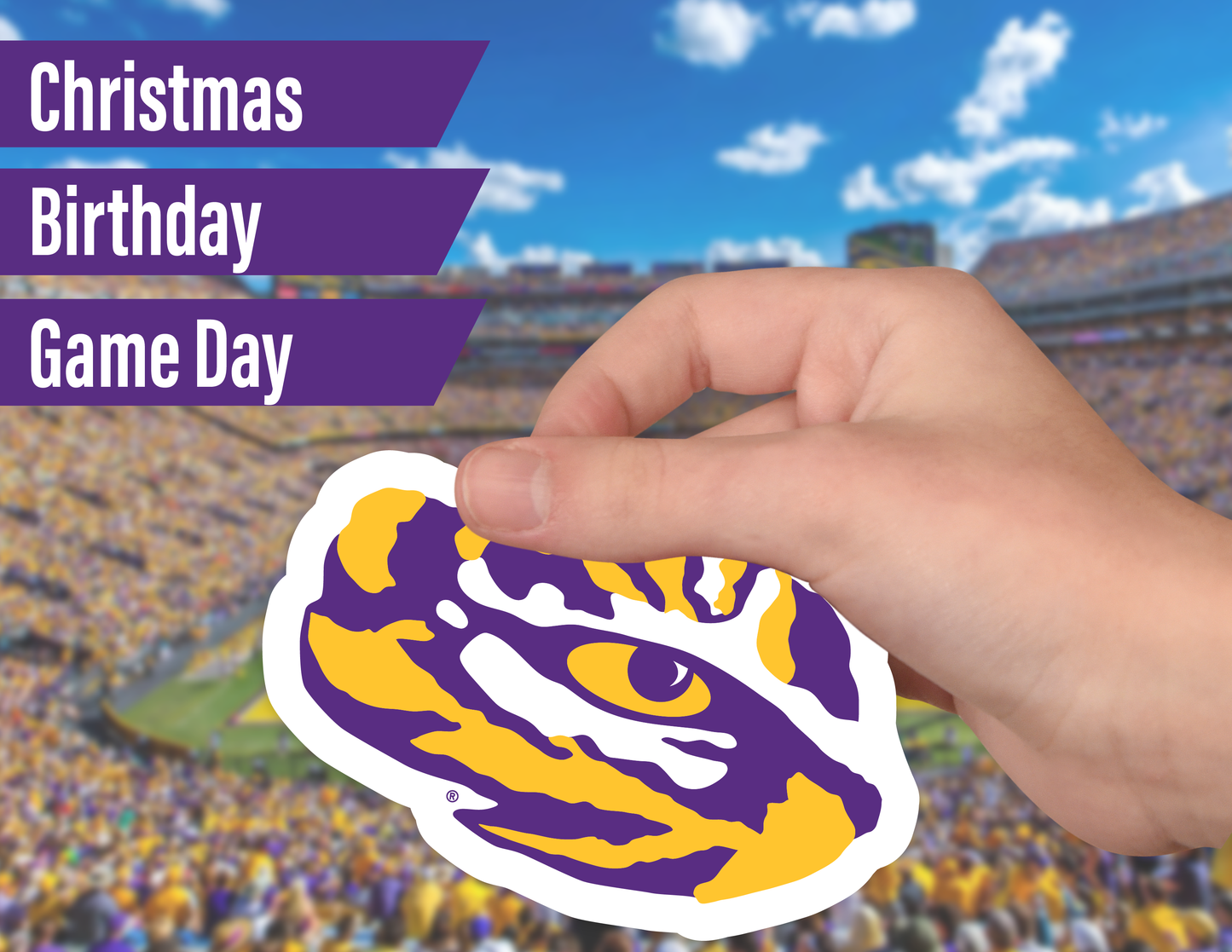 LSU Tigers Sticker Set (14 Pieces)