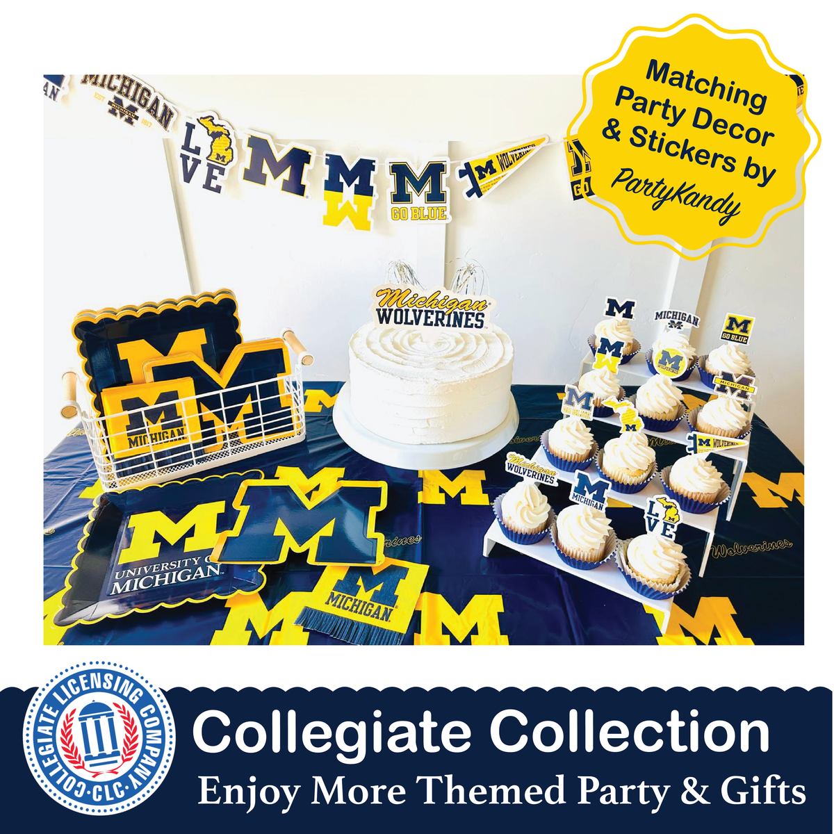 Michigan Wolverines 12-Day Holiday Ornament Advent Calendar Football Gift