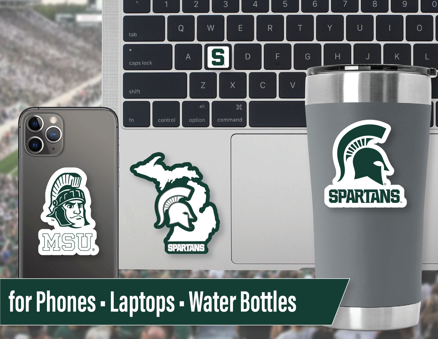 Michigan State Spartans Sticker Set (14 Pieces)