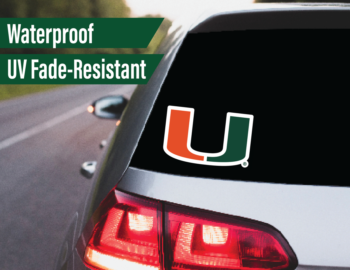 Miami Hurricanes Stickers University of Miami Vinyl Decals Vinyl Gift 14 Pc
