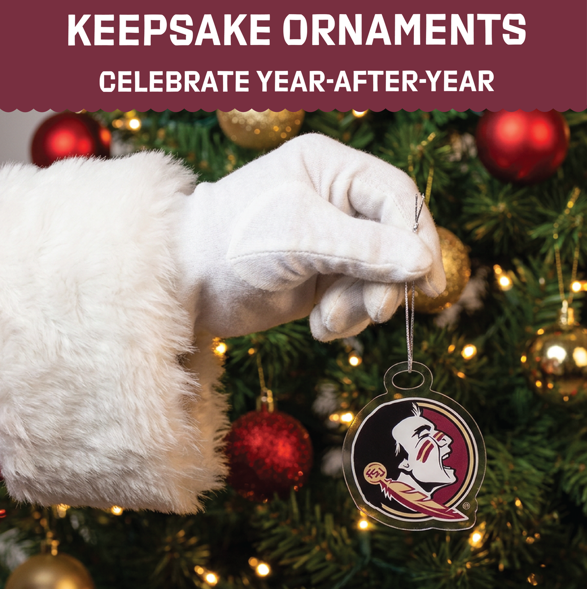 Florida State 12-Day Christmas Ornament Advent Calendar FSU Gift