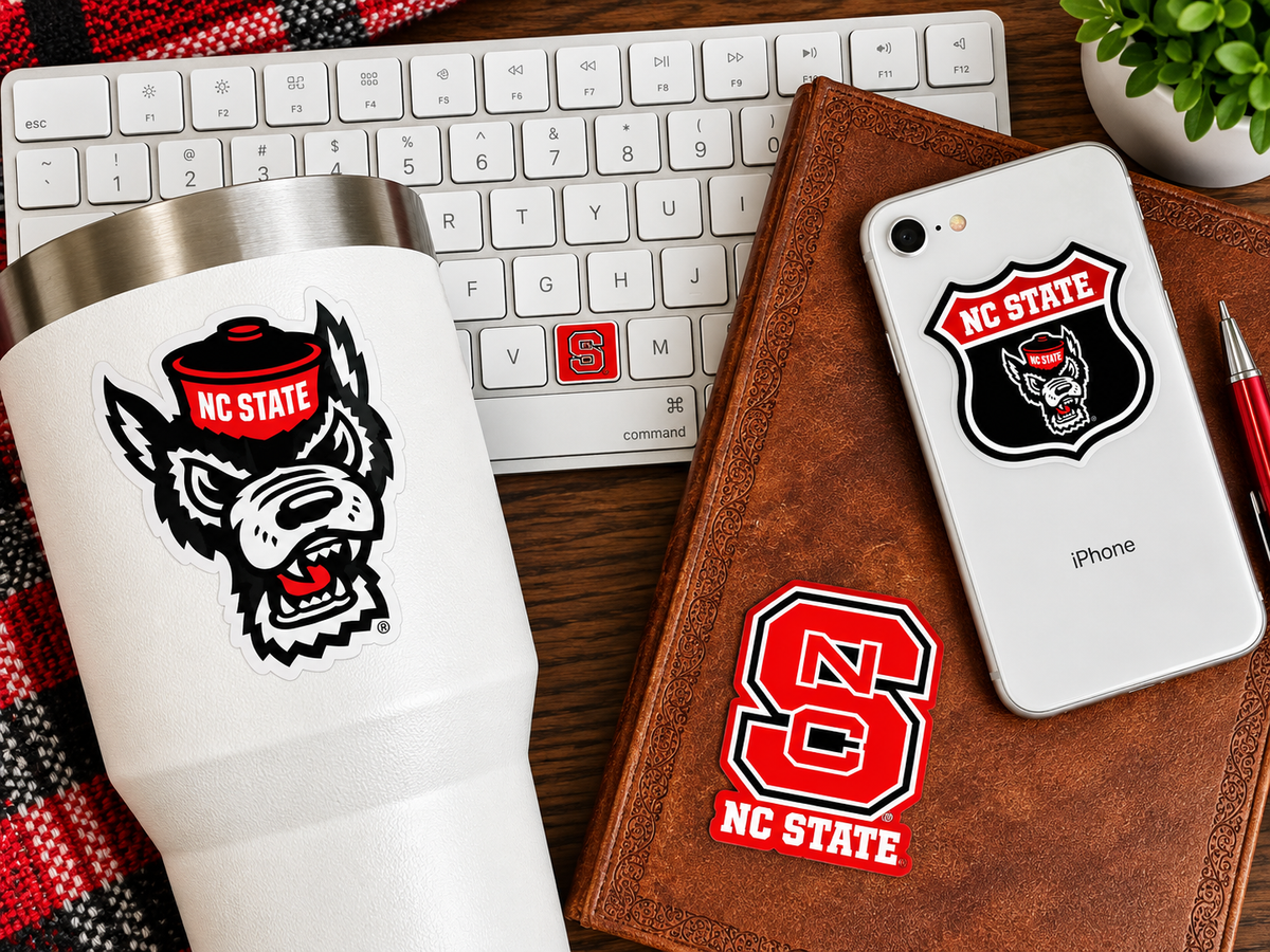 NC State Wolfpack Stickers & Decals for Car, Laptop & Phone 14 Pc Gift Set