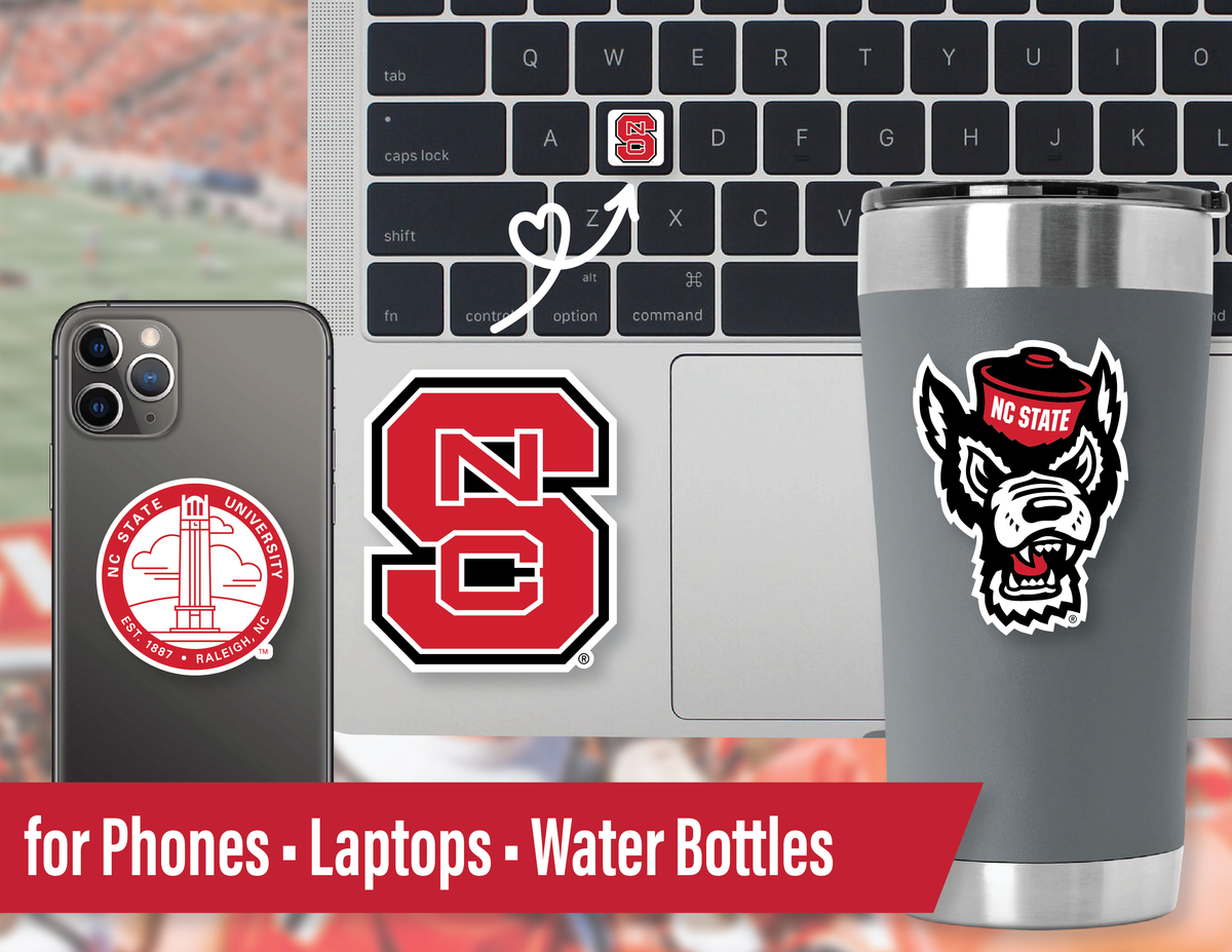 NC State Wolfpack Stickers & Decals for Car, Laptop & Phone 14 Pc Gift Set