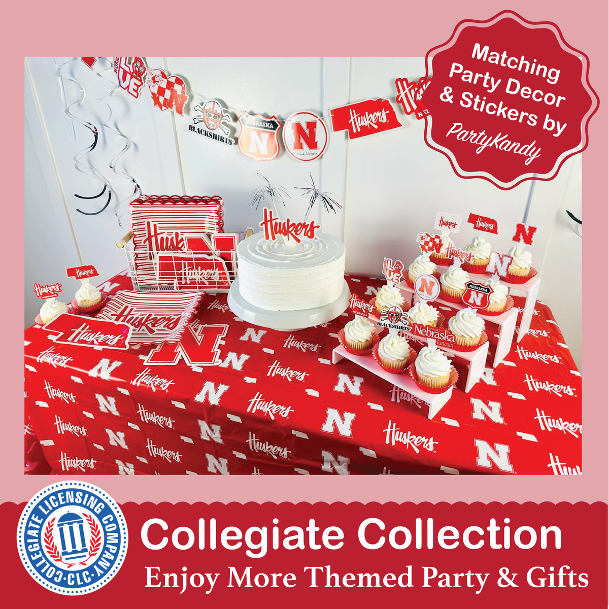 Nebraska Huskers 12-Day Holiday Ornament Advent Calendar Cornhuskers Gift