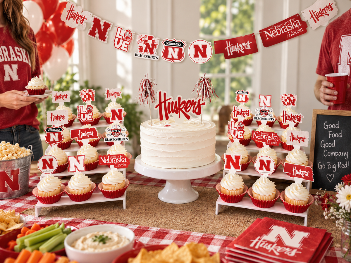 Nebraska Huskers Party Decorations University of Nebraska Graduation 42 Pc