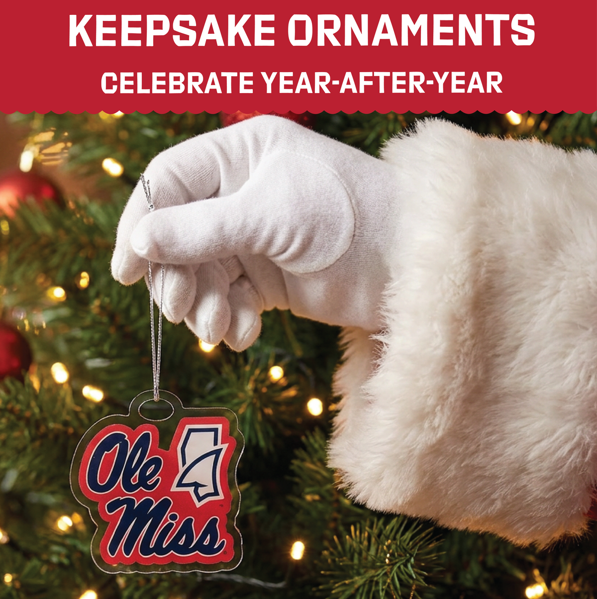 Ole Miss Merch 12-Day Christmas Ornament Advent Calendar Football Gift