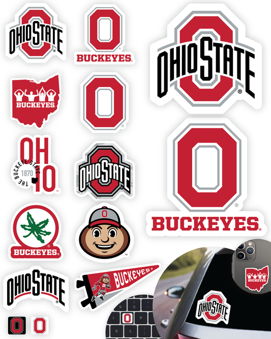 Ohio State Sticker Set (14 Pieces)