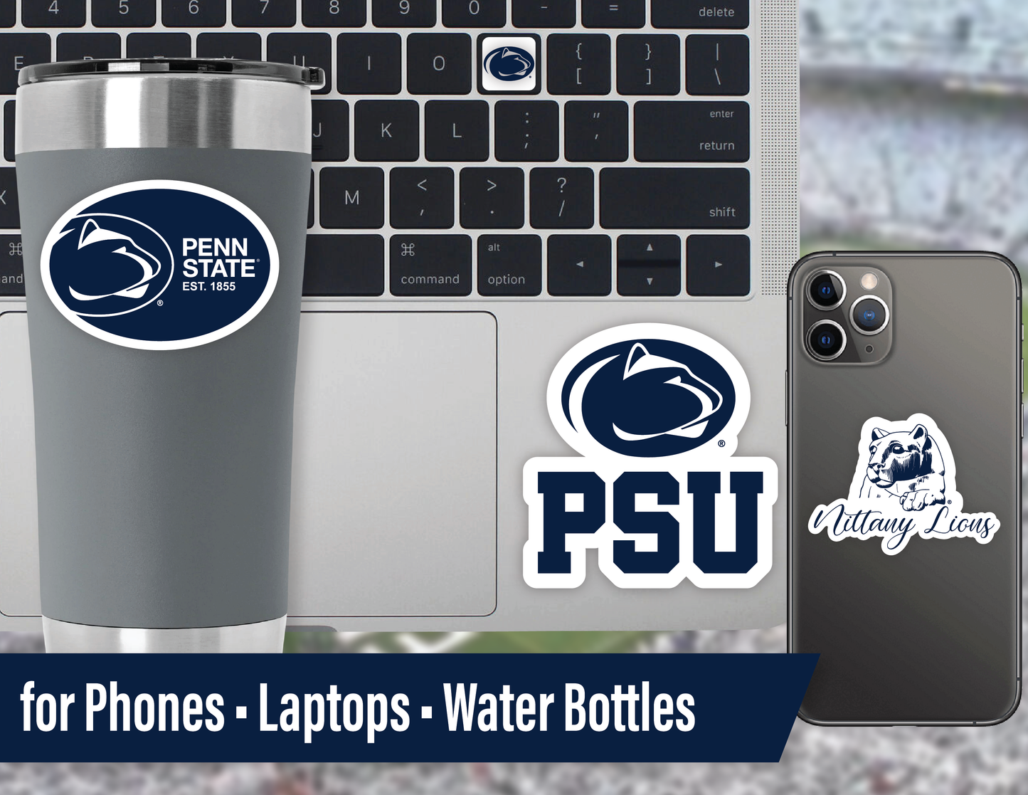 Penn State Nittany Lions Sticker Set (14 Pieces)