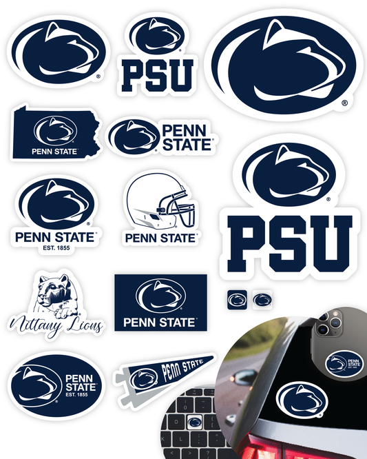 Penn State Nittany Lions Sticker Set (14 Pieces)