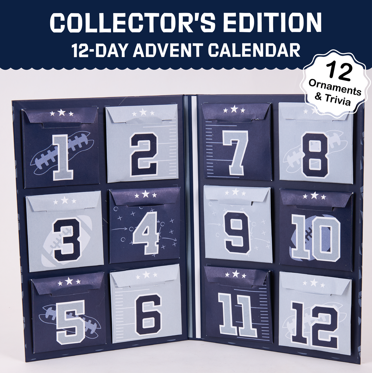 Penn State Nittany Lions 12-Day Ornament Advent Calendar Football PSU Gift