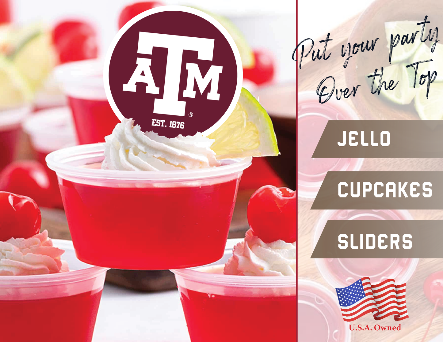 Texas A&M Aggies Party Decorations with Banner and Cupcake Toppers (42 Pieces)