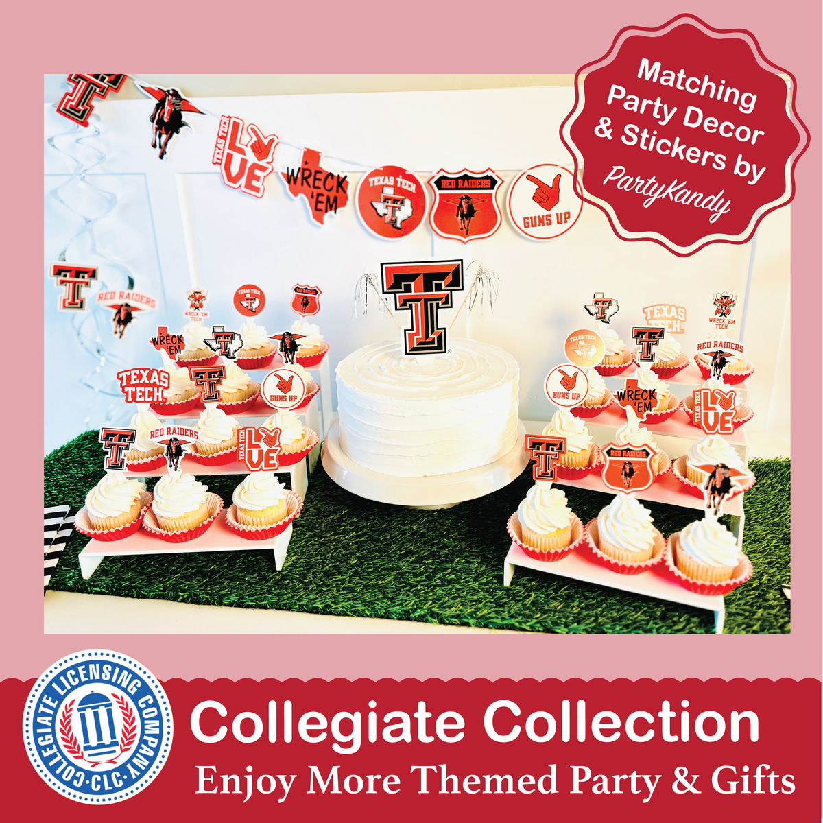 Texas Tech Merch 12-Day Holiday Ornament Advent Calendar Football Gift