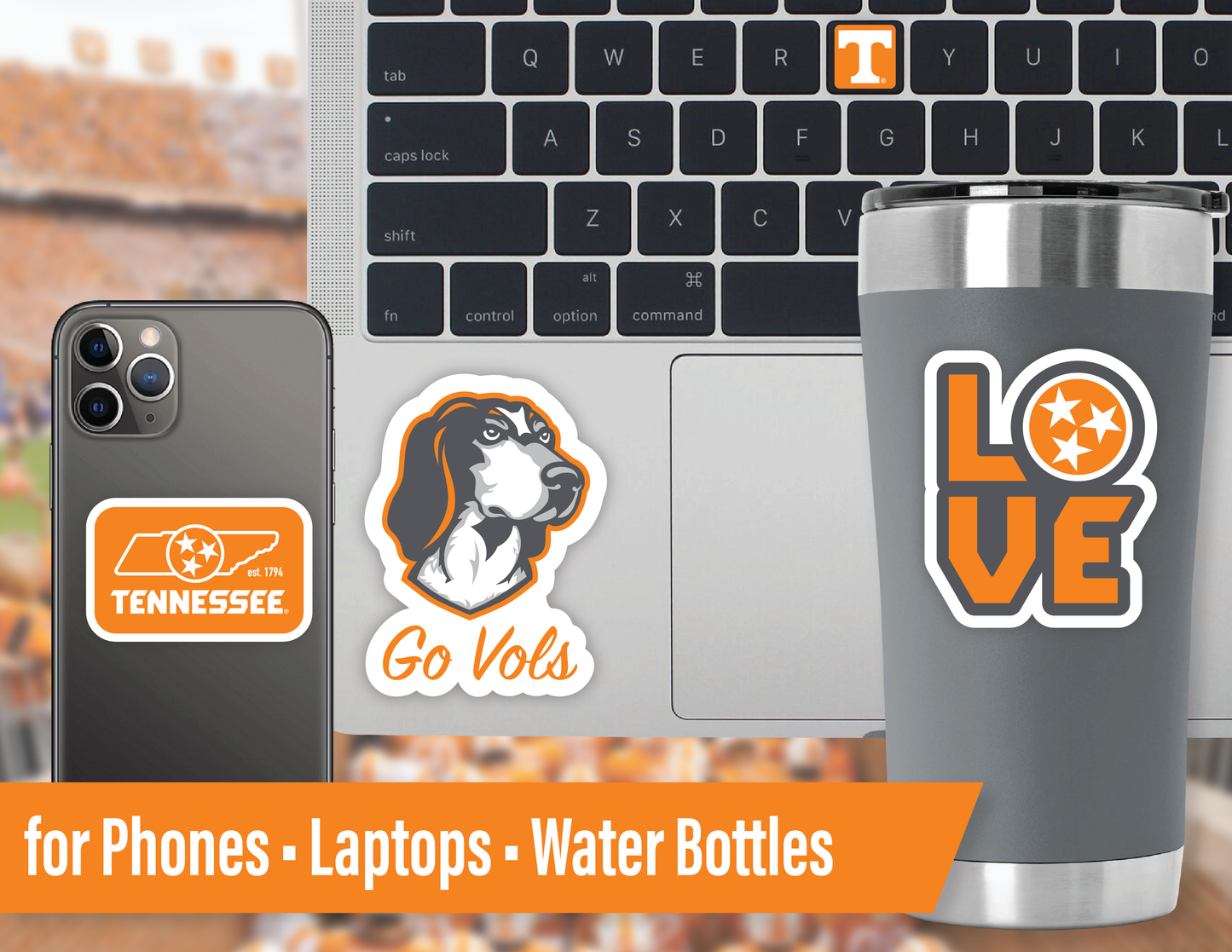 Tennessee Vols Sticker Set (14 Pieces)
