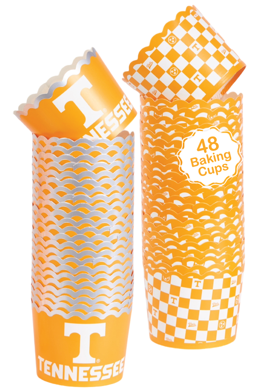 Tennessee Vols Baking Cups (48 Pcs) for UT Volunteers Football, Birthday, and Graduation Party Decorations (Tennessee Vols)