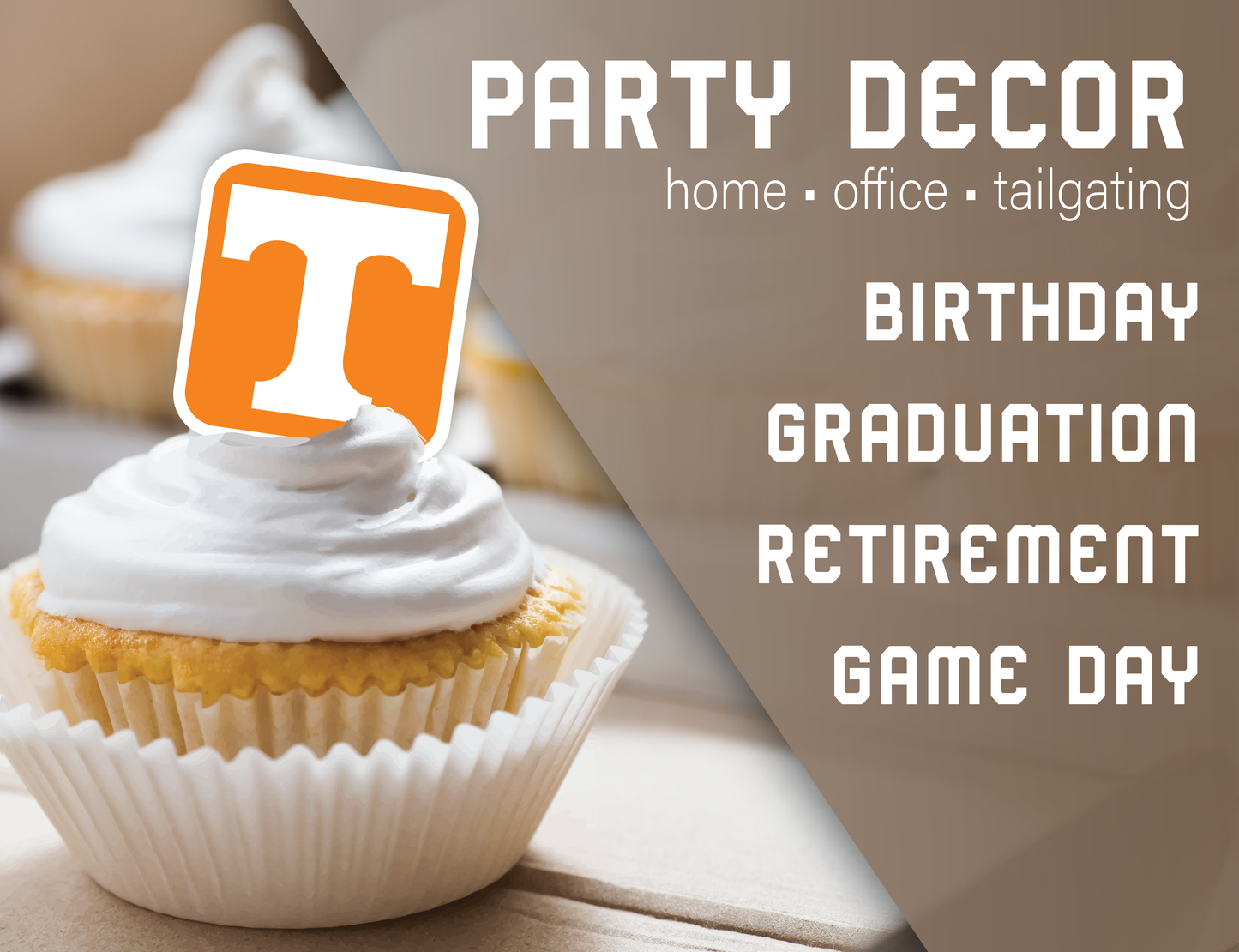 Tennessee Vols Party Decorations with Banner and Cupcake Toppers (42 Pieces)