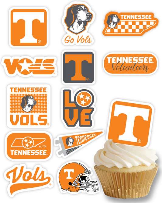 Tennessee Vols Cupcake Toppers (24 Pieces)