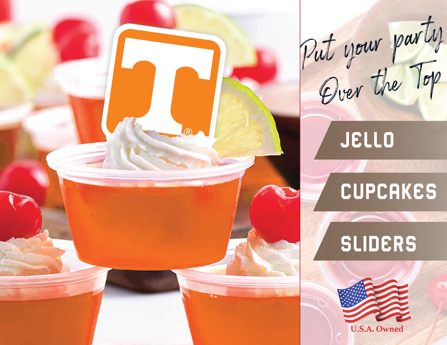 Tennessee Vols Party Decorations with Banner and Cupcake Toppers (42 Pieces)