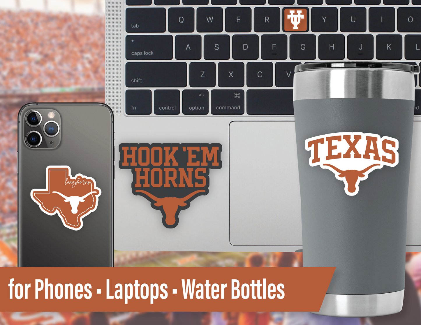 Texas Longhorns Sticker Set (14 Pieces)