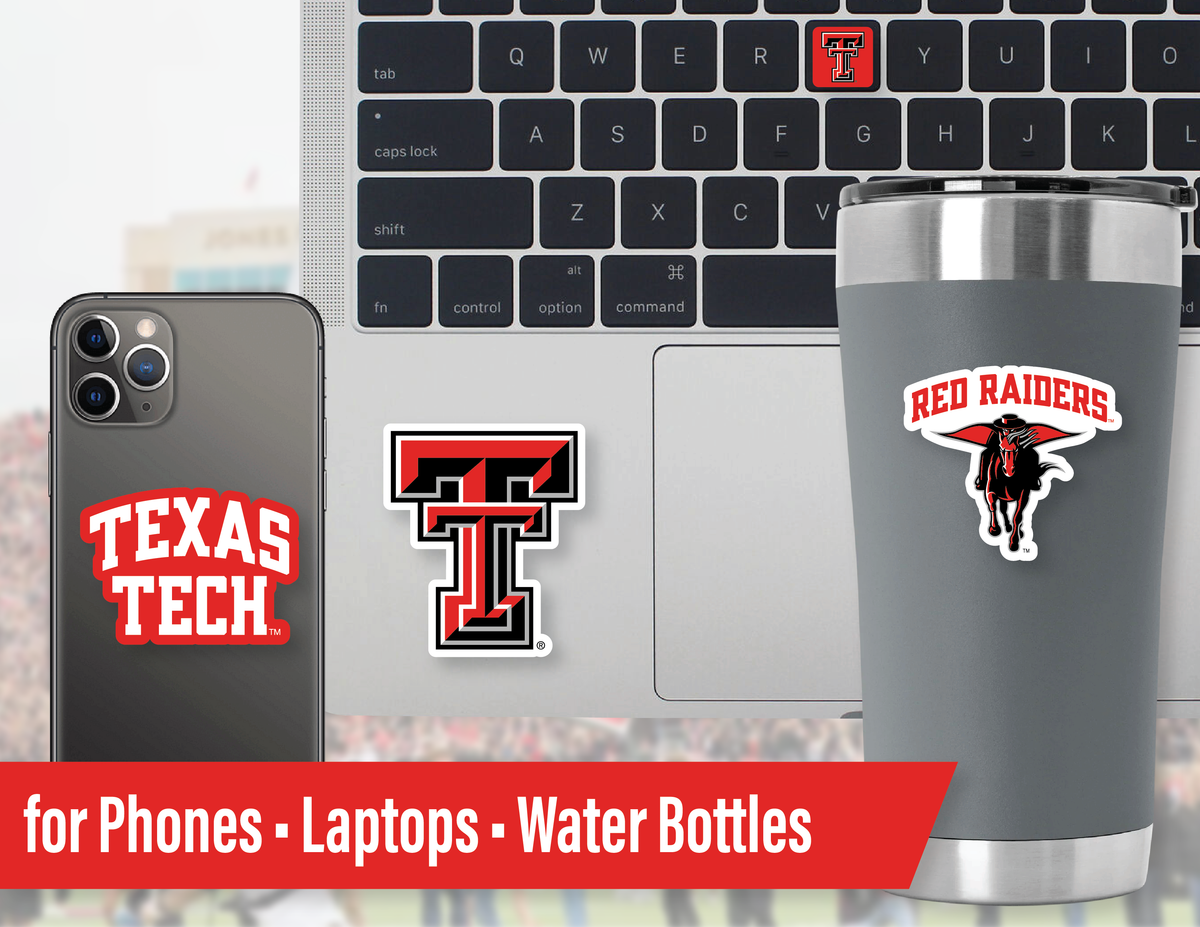 Texas Tech Merch Stickers & Decals for Car, Water Bottle, Gift in 14 Pc Set