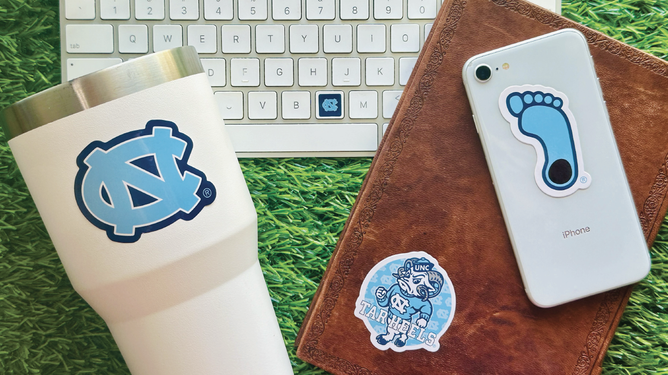 North Carolina Tar Heels Sticker Set (14 Pieces)