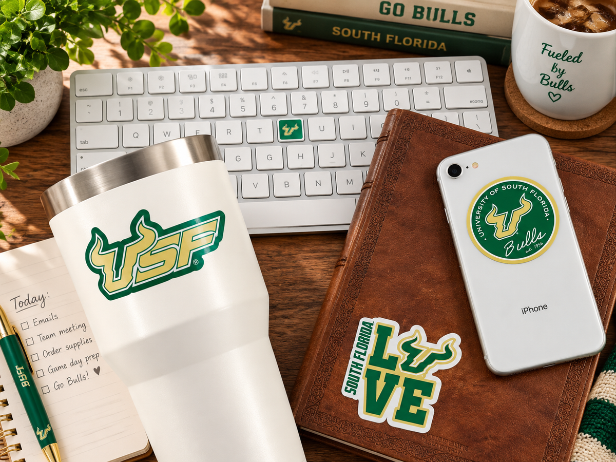 USF Merch Stickers Decals Merch University South Florida Gifts Car 14 Pc
