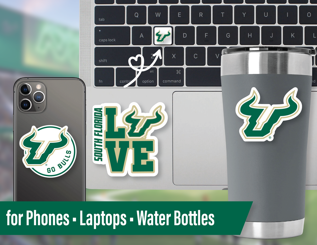 USF Merch Stickers Decals Merch University South Florida Gifts Car 14 Pc