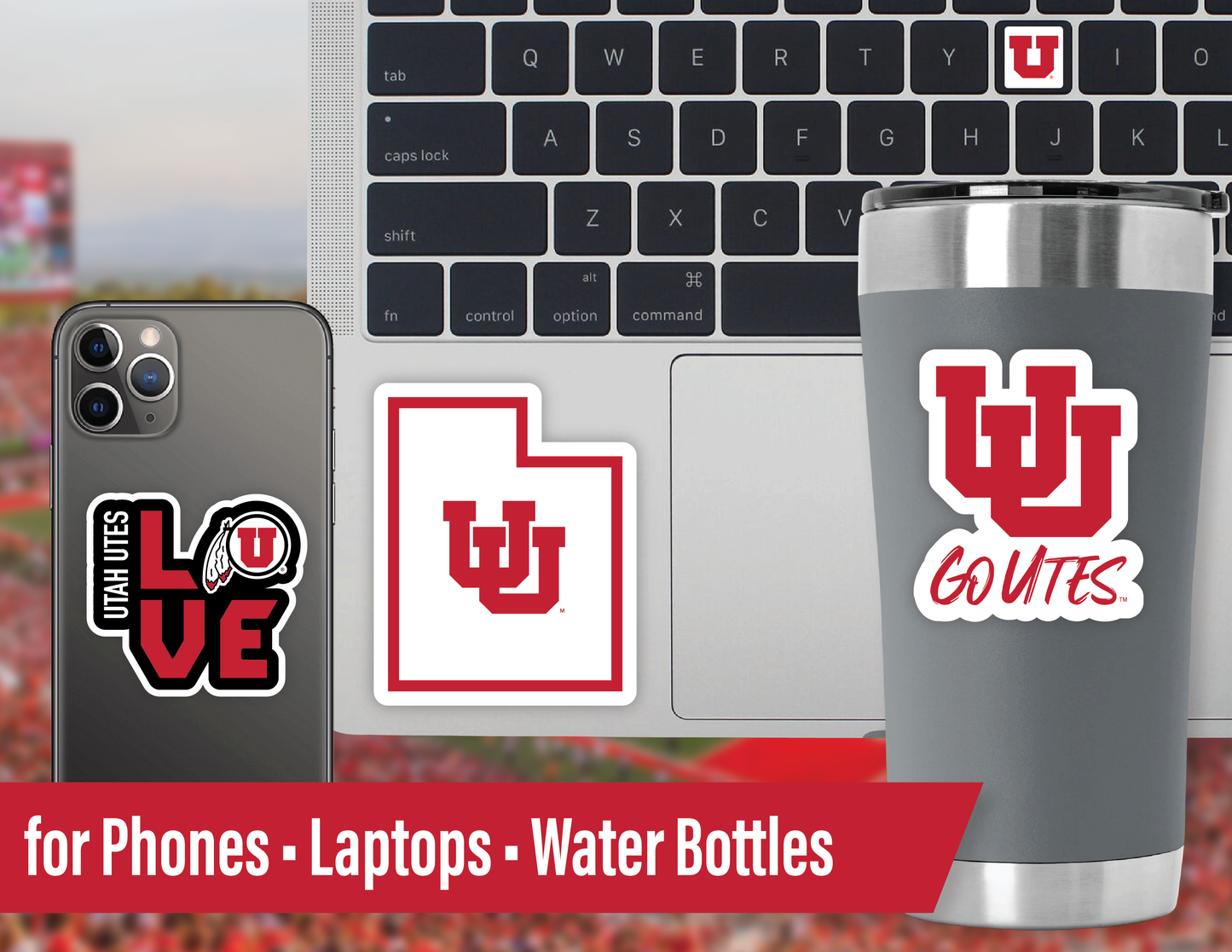 Utah Utes Sticker Set (14 Pieces)