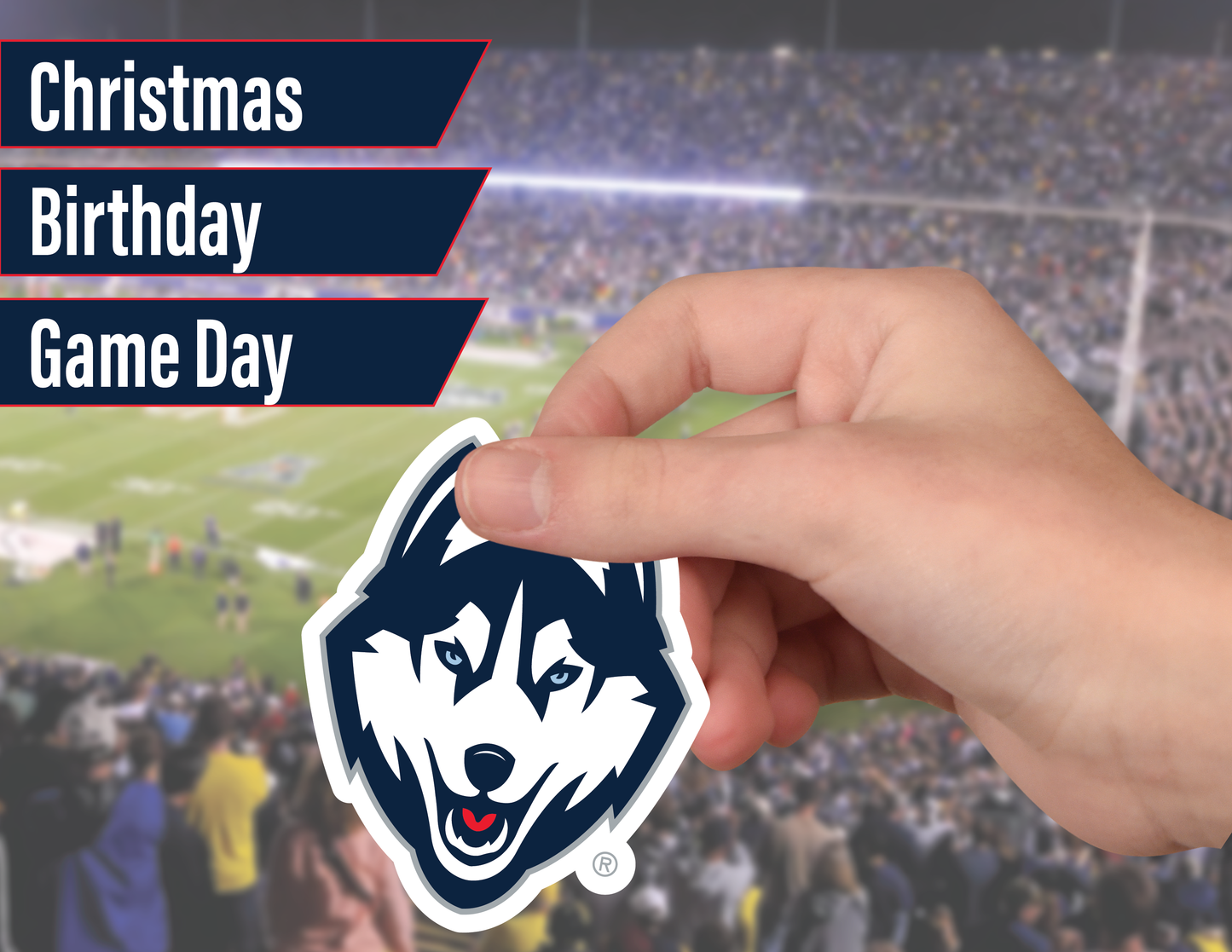 Uconn Huskies Sticker Set (14 Pieces)