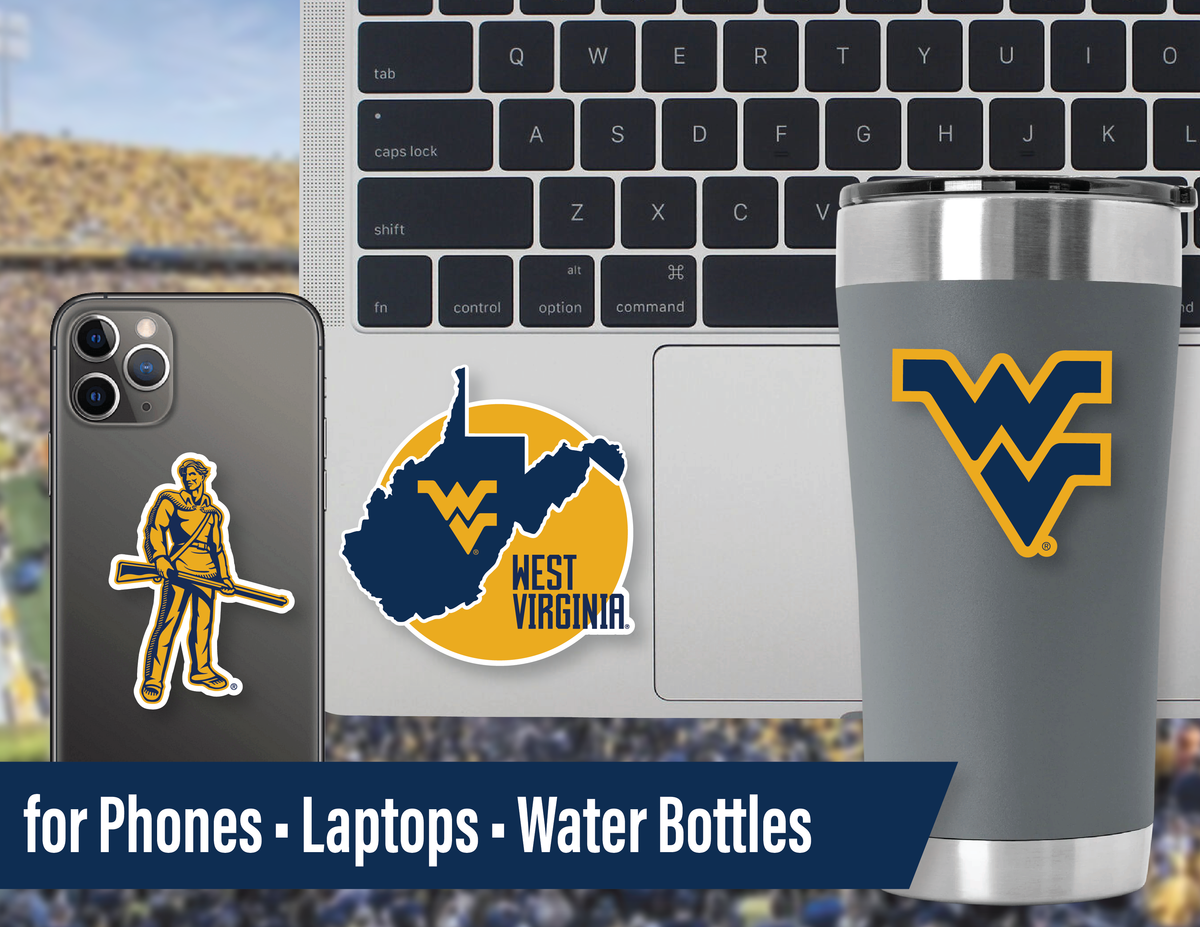 WVU Stickers Decals Merchandise West Virginia Mountaineers Gifts Car 14 Pc