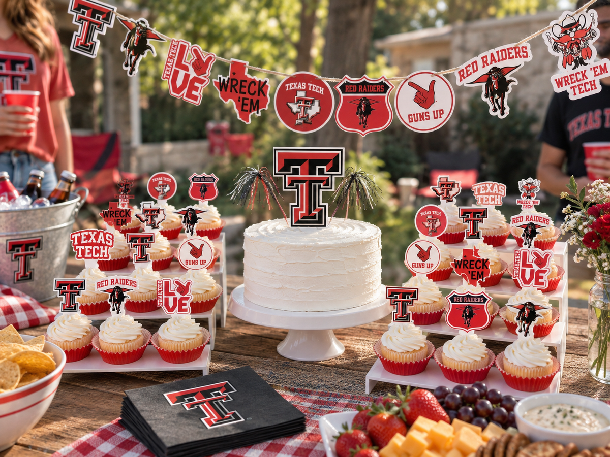 Texas Tech Red Raiders Party Decorations, Graduation & Birthday Décor 42 Pc